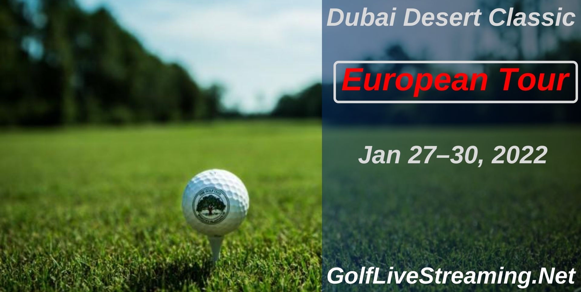 Dubai Desert Classic Rd 3 Live Stream 2022 | European Tour slider